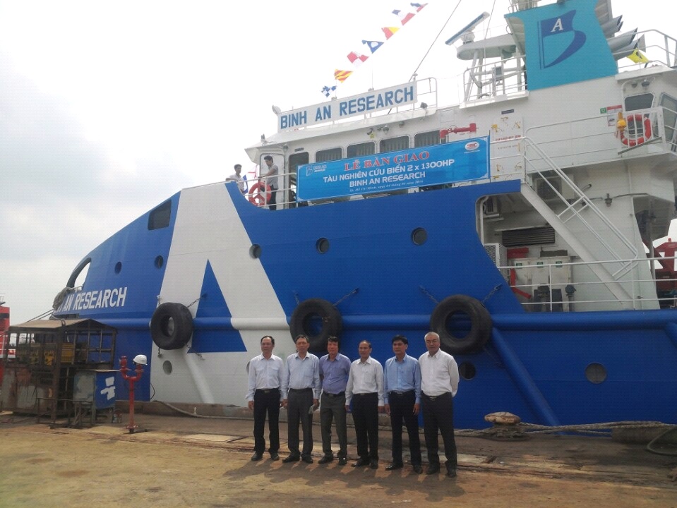 Saigon Shipmarin tổ chức lễ bàn giao tàu nghiên cứu biển 2 x 1300HP Bình An Research